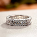 Stylishwe Gorgeous 8.0 Carat Eternity Round Cut Wedding Band 