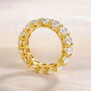 Stylishwe Elegant Yellow Gold Eternity Ring 