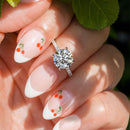 Stylishwe クラシック 2.0カラット ラウンドカット 婚約指輪 スターリングシルバー - stylish we