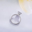 Stylishwe クラシック 2.0カラット ラウンドカット 婚約指輪 スターリングシルバー - stylish we