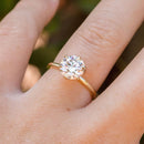 Stylishwe クラシック 2.0カラット ラウンドカット 婚約指輪 スターリングシルバー - stylish we