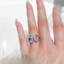 Stylishwe 2.0カラット バタフライデザイン 婚約指輪 - stylish we