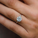 Stylishwe ゴージャス 2.0カラット ホワイトゴールド 婚約指輪