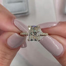 Stylishwe 3.5カラット ラディアントカット 婚約指輪