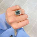 Stylishwe  ヘイロー 3.0カラット モンタナブル 婚約指輪