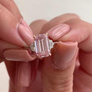 Stylishwe Gorgeous 6.0 Carat Morganite Pink Engagement Ring 
