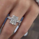 Stylishwe 3.5カラット  ラディアントカット エタニティ  婚約指輪