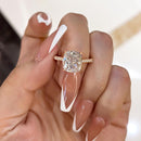 Stylishwe 4.5カラット クッションカット ピンクゴールド 婚約指輪