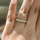 Stylishwe Elegant Yellow Gold Infinity Eternity Ring 
