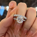 Stylishwe Gorgeous 4.0ct 2pcs Ring Set 