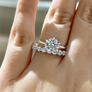 Stylishwe 2.0 carat round cut set ring 