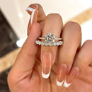 Stylishwe 2.0 carat round cut set ring 