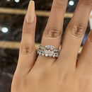 Stylishwe 3.0カラット クッションカット 3pc 指輪セット - stylish we