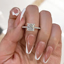 Stylishwe 1.5カラット クラシック プリンセスカット 婚約指輪