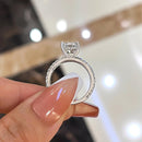 Stylishwe 1.5カラット クラシック プリンセスカット 婚約指輪