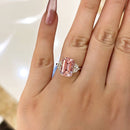 Stylishwe Gorgeous 6.0 Carat Morganite Pink Engagement Ring 