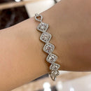 Stylishwe 2.5 Carat Gorgeous Halo CZ Diamond Bracelet 
