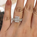 Stylishwe Elegant 3.50ct Radiant Cut Ring Set 