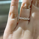 Stylishwe Elegant 2.0 Carat Pink Gold Eternity Ring 