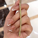 Stylishwe クラシック イエローサファイア ラウンドカット ブレスレット