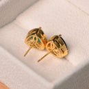 Stylishwe 2.0カラット ゴージャス  エメラルドグリーン ピアス