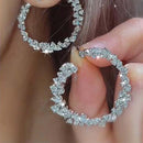 Stylishwe ギャラクシー スパークル フープ ピアス