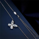 Stylishwe 2.0カラット バタフライディザイン ネックレス スターリングシルバー - stylish we