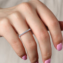 Stylishwe ハーフエタニティリング クリスタルクリア - stylish we