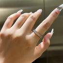 Stylishwe ゴージャス 1.0カラット ピンクゴールド ハーフエタニティリング