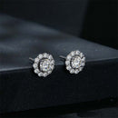 Stylishwe 0.5 carat flower motif 2WAY moissanite stud earrings