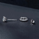 Stylishwe 0.5 carat flower motif 2WAY moissanite stud earrings