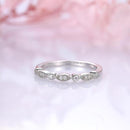 Stylishwe 精緻で美しい 0.6カラット ラウンドカット 結婚指輪 スターリングシルバー - stylish we