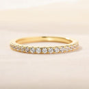 Stylishwe イエローゴールド ヘイロー ペアーカット 指輪セット スターリングシルバー