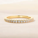 Stylishwe ハーフエタニティリング 0.3カラット イエローゴールド