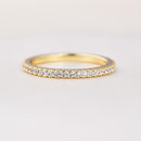 Stylishwe クラシック 0.5カラット イエローゴールド 結婚指輪 スターリングシルバー - stylish we