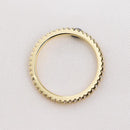 Stylishwe クラシック 0.5カラット イエローゴールド 結婚指輪 スターリングシルバー - stylish we