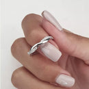 Stylishwe ツイスト インフィニティ ウェディング バンド  エタニティリング - stylish we