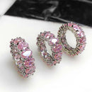 Stylishwe full eternity 8.5 carat pink sapphire 