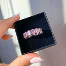 Stylishwe full eternity 8.5 carat pink sapphire 