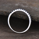 Stylishwe サファイア ハーフエタニティリング