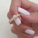 Stylishwe 2.0カラット イエローゴールド フルエタニティリング