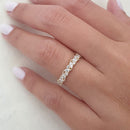 Stylishwe 2.0カラット イエローゴールド フルエタニティリング