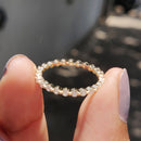 Stylishwe クラシック 1.0カラット エタニティ 結婚指輪