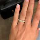 Stylishwe Elegant Yellow Gold Infinity Eternity Ring 