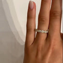 Stylishwe Elegant Yellow Gold Infinity Eternity Ring 