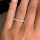 Stylishwe Elegant Yellow Gold Infinity Eternity Ring 