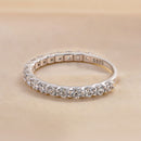 Stylishwe 1.0 carat round cut eternity ring 