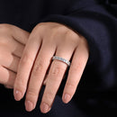 Stylishwe フェミニン 2.5カラット キュービックジルコニア エタニティリング