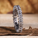 Stylishwe フェミニン 2.5カラット キュービックジルコニア エタニティリング