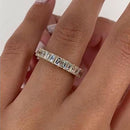 Stylishwe ゴージャス 2.5カラット エタニティ 結婚指輪